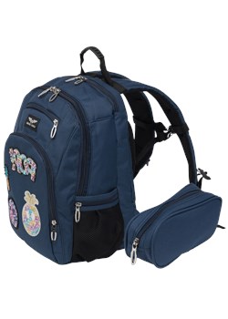 Plecak szkolny PATCHES BLUE + piórnik GRATIS ze sklepu WINGS w kategorii Plecaki dla dzieci - zdjęcie 172128024