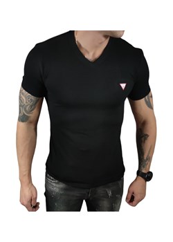 T-shirt Guess   V-neck Super Slim Fit M2YI32J1314-JBLK BlackElastane   DM ze sklepu Moda Męska w kategorii T-shirty męskie - zdjęcie 172129983