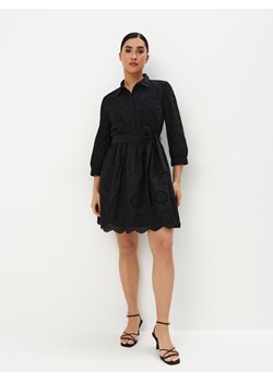 Mohito - Bawełniana czarna sukienka mini - czarny ze sklepu Mohito w kategorii Sukienki - zdjęcie 172131454