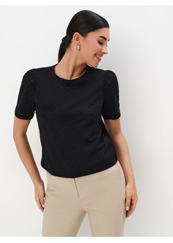 Mohito - Bluzka z ażurowym wzorem - czarny ze sklepu Mohito w kategorii Bluzki damskie - zdjęcie 172131542