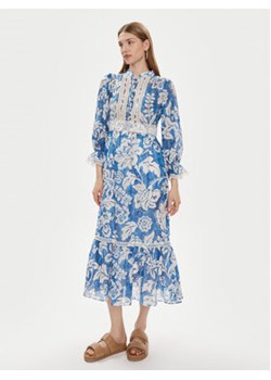 Luisa Spagnoli Sukienka letnia Pronuncia 540726 Niebieski Regular Fit ze sklepu MODIVO w kategorii Sukienki - zdjęcie 172133660
