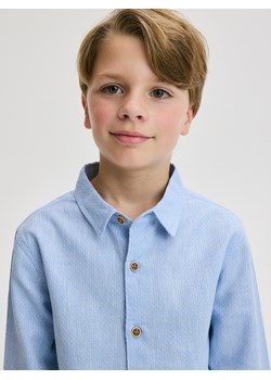Reserved - Koszula z lnem - jasnoniebieski ze sklepu Reserved w kategorii Koszule chłopięce - zdjęcie 172135194