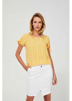 Bluzka koszulowa z wiązaniem przy rękawach ze sklepu Moodo.pl w kategorii Bluzki damskie - zdjęcie 172136402