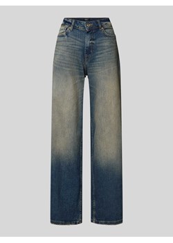 Jeansy z szeroką nogawką i efektem znoszenia model ‘MADISON’ ze sklepu Peek&Cloppenburg  w kategorii Jeansy damskie - zdjęcie 172136772