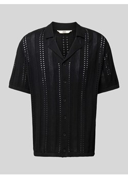 Koszula casualowa o kroju regular fit z ażurowym wzorem model ‘JON’ ze sklepu Peek&Cloppenburg  w kategorii Koszule męskie - zdjęcie 172136774