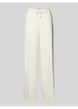 Spodnie materiałowe o kroju regular fit z tunelem model ‘Maine’ ze sklepu Peek&Cloppenburg  w kategorii Spodnie damskie - zdjęcie 172136790