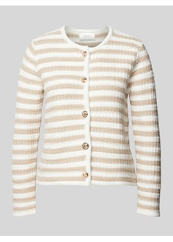 Kurtka z dzianiny ze wzorem w paski model ‘Limone’ ze sklepu Peek&Cloppenburg  w kategorii Swetry damskie - zdjęcie 172136802