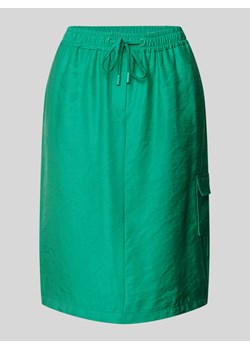 Spódnica o długości do kolan w jednolitym kolorze ze sklepu Peek&Cloppenburg  w kategorii Spódnice - zdjęcie 172136813