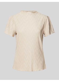 T-shirt z fakturowanym wzorem model ‘PLISEA’ ze sklepu Peek&Cloppenburg  w kategorii Bluzki damskie - zdjęcie 172136833