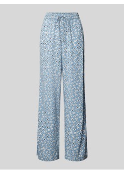Spodnie materiałowe z kwiatowym wzorem model ‘NYA’ ze sklepu Peek&Cloppenburg  w kategorii Spodnie damskie - zdjęcie 172136853