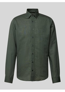 Koszula biznesowa o kroju slim fit z kołnierzykiem typu kent ze sklepu Peek&Cloppenburg  w kategorii Koszule męskie - zdjęcie 172136873