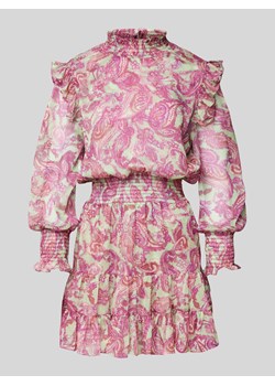 Sukienka koktajlowa ze wzorem paisley i marszczonymi detalami ze sklepu Peek&Cloppenburg  w kategorii Sukienki - zdjęcie 172136880