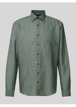Koszula biznesowa o kroju slim fit z kołnierzykiem typu kent ze sklepu Peek&Cloppenburg  w kategorii Koszule męskie - zdjęcie 172136951