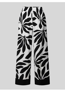 Spodnie materiałowe o kroju regular fit z nadrukiem na całej powierzchni model ‘Janina’ ze sklepu Peek&Cloppenburg  w kategorii Spodnie damskie - zdjęcie 172136972