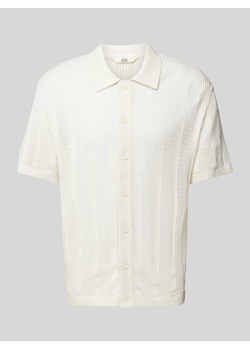 Koszula casualowa o kroju regular fit z ażurowym wzorem model ‘JON’ ze sklepu Peek&Cloppenburg  w kategorii Koszule męskie - zdjęcie 172137043