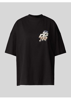 T-shirt o kroju oversized z nadrukiem z logo model ‘HOWITT’ ze sklepu Peek&Cloppenburg  w kategorii Bluzki damskie - zdjęcie 172137063