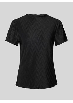 T-shirt z fakturowanym wzorem model ‘PLISEA’ ze sklepu Peek&Cloppenburg  w kategorii Bluzki damskie - zdjęcie 172137251