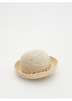 Reserved - Pleciony kapelusz - kremowy ze sklepu Reserved w kategorii Czapki dziecięce - zdjęcie 172139693