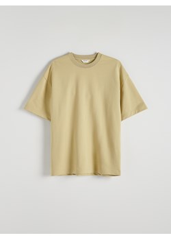 Reserved - Gładki T-shirt oversize - oliwkowy ze sklepu Reserved w kategorii T-shirty męskie - zdjęcie 172140513