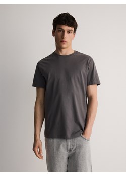 Reserved - T-shirt regular fit - ciemnoszary ze sklepu Reserved w kategorii T-shirty męskie - zdjęcie 172140703