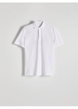 Reserved - Koszulka polo regular - biały ze sklepu Reserved w kategorii T-shirty męskie - zdjęcie 172140994