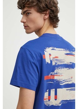 G-Star Raw t-shirt bawełniany męski kolor niebieski gładki D24684-C336 ze sklepu ANSWEAR.com w kategorii T-shirty męskie - zdjęcie 172142960