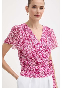 Morgan bluzka DRICHIE damska kolor różowy wzorzysta ze sklepu ANSWEAR.com w kategorii Bluzki damskie - zdjęcie 172143003