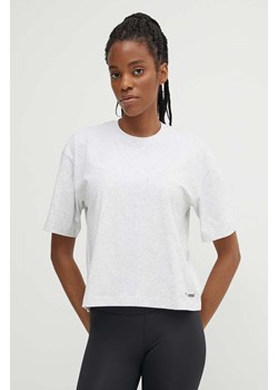 Hummel t-shirt Ultra Boxy damski kolor szary ze sklepu ANSWEAR.com w kategorii Bluzki damskie - zdjęcie 172143804