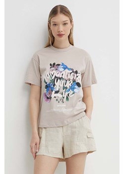 Sixth June t-shirt bawełniany damski kolor beżowy ze sklepu ANSWEAR.com w kategorii Bluzki damskie - zdjęcie 172143814