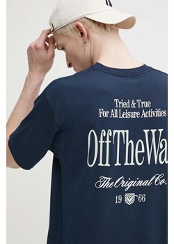 Vans t-shirt bawełniany męski kolor granatowy z nadrukiem ze sklepu ANSWEAR.com w kategorii T-shirty męskie - zdjęcie 172144041