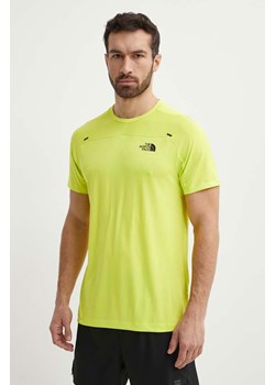 The North Face t-shirt sportowy Mountain Athletics kolor zielony z nadrukiem NF0A87CGRIQ1 ze sklepu ANSWEAR.com w kategorii T-shirty męskie - zdjęcie 172144172