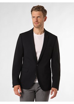 Finshley & Harding London Męska kurtka modułowa - Brixdon-Athletic Mężczyźni Comfort Fit Sztuczne włókno granatowy jednolity ze sklepu vangraaf w kategorii Marynarki męskie - zdjęcie 172144382