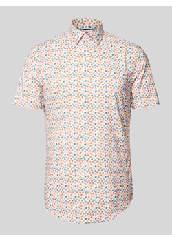 Koszula biznesowa o kroju slim fit z nadrukiem z motywem na całej powierzchni ze sklepu Peek&Cloppenburg  w kategorii Koszule męskie - zdjęcie 172144410