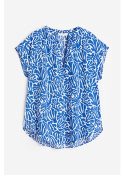 H & M - Bluzka z dekoltem w serek - Niebieski ze sklepu H&M w kategorii Bluzki damskie - zdjęcie 172144501