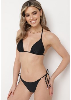 Czarne Bikini z Wiązanymi Sznureczkami Fernalia ze sklepu Born2be Odzież w kategorii Stroje kąpielowe - zdjęcie 172147530