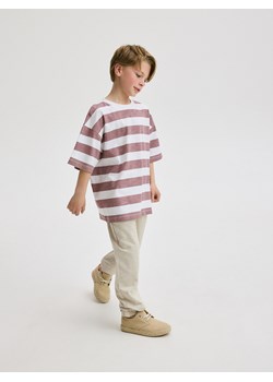 Reserved - Joggery z dresowej dzianiny - beżowy ze sklepu Reserved w kategorii Spodnie chłopięce - zdjęcie 172151290
