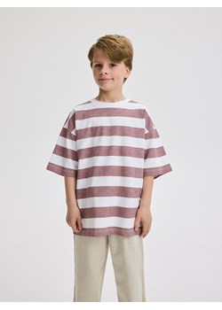 Reserved - T-shirt oversize - fioletowy ze sklepu Reserved w kategorii T-shirty chłopięce - zdjęcie 172151302