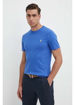 Polo Ralph Lauren t-shirt bawełniany kolor turkusowy ze sklepu ANSWEAR.com w kategorii T-shirty męskie - zdjęcie 172152580