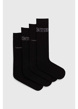 Calvin Klein skarpetki 4-pack męskie kolor czarny 701229665 ze sklepu ANSWEAR.com w kategorii Skarpetki męskie - zdjęcie 172152793