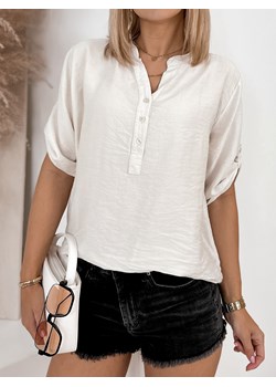 bluzka anastasie beżowa uni ze sklepu UBRA w kategorii Bluzki damskie - zdjęcie 172153404