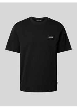 T-shirt z naszywką z logo ze sklepu Peek&Cloppenburg  w kategorii T-shirty męskie - zdjęcie 172154800