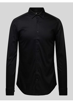 Koszula biznesowa o kroju slim fit z kołnierzykiem typu kent ze sklepu Peek&Cloppenburg  w kategorii Koszule męskie - zdjęcie 172155092