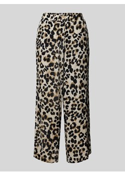 Spodnie materiałowe o kroju regular fit ze zwierzęcym nadrukiem model ‘MARRAKECH’ ze sklepu Peek&Cloppenburg  w kategorii Spodnie damskie - zdjęcie 172155201
