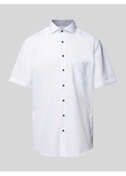 Koszula biznesowa o kroju modern fit z kieszenią na piersi ze sklepu Peek&Cloppenburg  w kategorii Koszule męskie - zdjęcie 172155204