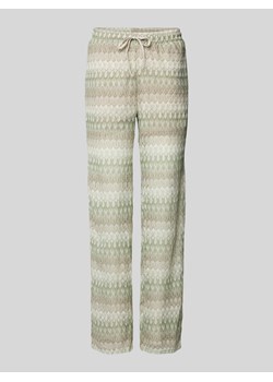 Spodnie materiałowe ze wzorem na całej powierzchni model ‘DICTE’ ze sklepu Peek&Cloppenburg  w kategorii Spodnie damskie - zdjęcie 172155213