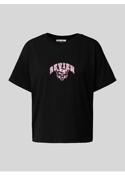 T-shirt z nadrukiem z logo ze sklepu Peek&Cloppenburg  w kategorii Bluzki damskie - zdjęcie 172155291