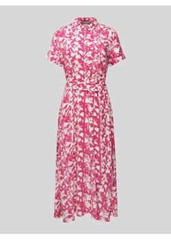 Sukienka koszulowa z wiskozy z wiązanym paskiem ze sklepu Peek&Cloppenburg  w kategorii Sukienki - zdjęcie 172155384