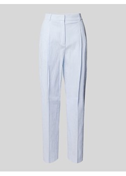 Spodnie materiałowe o kroju regular fit z zakładkami w pasie i kantem model ‘Tanalie’ ze sklepu Peek&Cloppenburg  w kategorii Spodnie damskie - zdjęcie 172155423