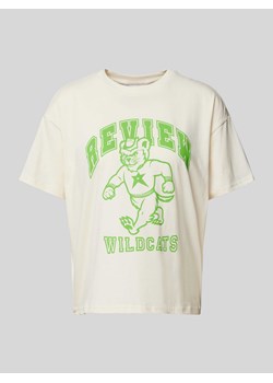 T-shirt z nadrukiem z logo ze sklepu Peek&Cloppenburg  w kategorii Bluzki damskie - zdjęcie 172155490