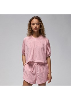 Damska krótka koszulka z dzianiny Jordan - Różowy ze sklepu Nike poland w kategorii Bluzki damskie - zdjęcie 172155574
